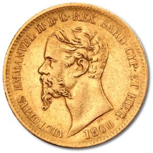 20 Italienische Lire Vittorio Emmanuel II. Sardinien | Gold | 1850-1861