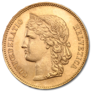 20 Schweizer Franken Helvetia | Gold | 1883-1896