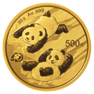 30g China Panda Goldmünze | 2022