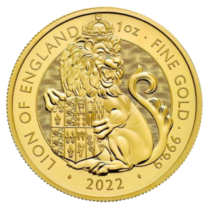 1 oz Tudor Beasts The Lion of England Goldmünze | 2022