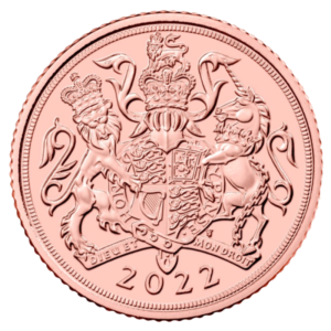 Halber Sovereign Elisabeth II Goldmünze | 2022