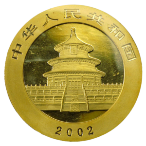 1 oz China Panda Goldmünze | 2002