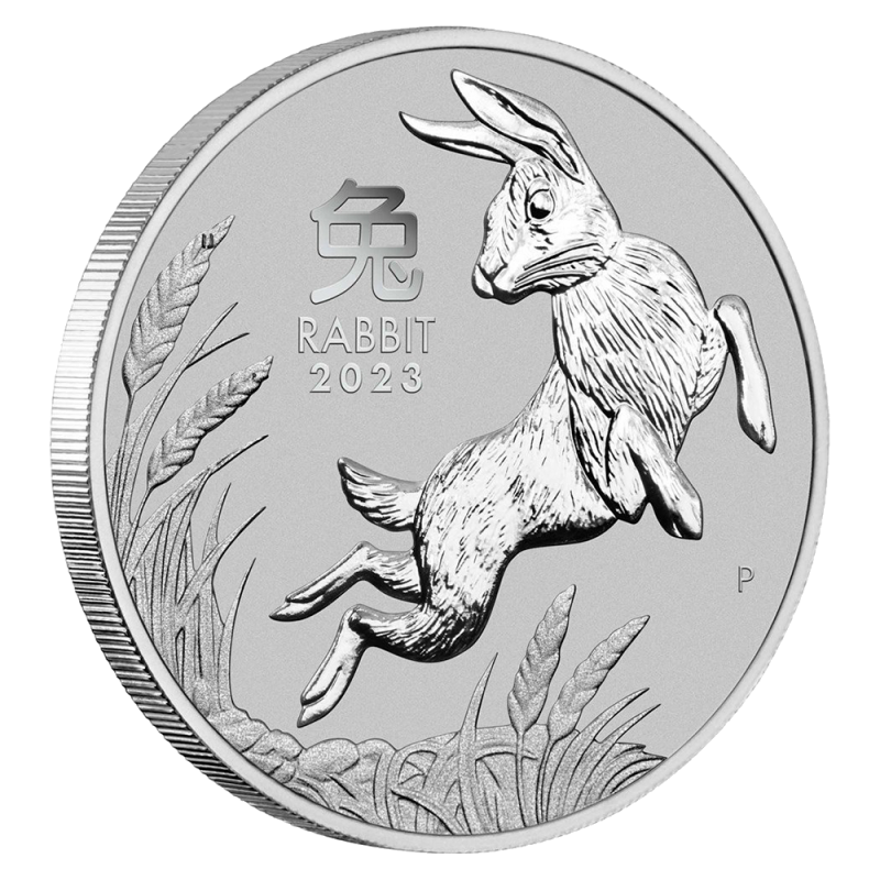 1 Oz Lunar III Hase Platinm nze 2023 Baltic Edelmetalle