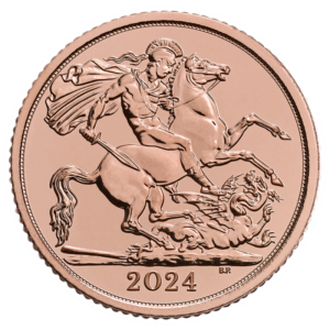 Halber Sovereign Charles III Goldmünze | 2024